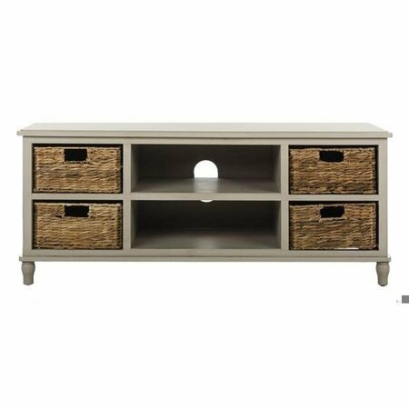 SAFAVIEH Rooney Tv Unit- Vintage Grey - 20.1 X 15.7 X 47.2 In. AMH5745D